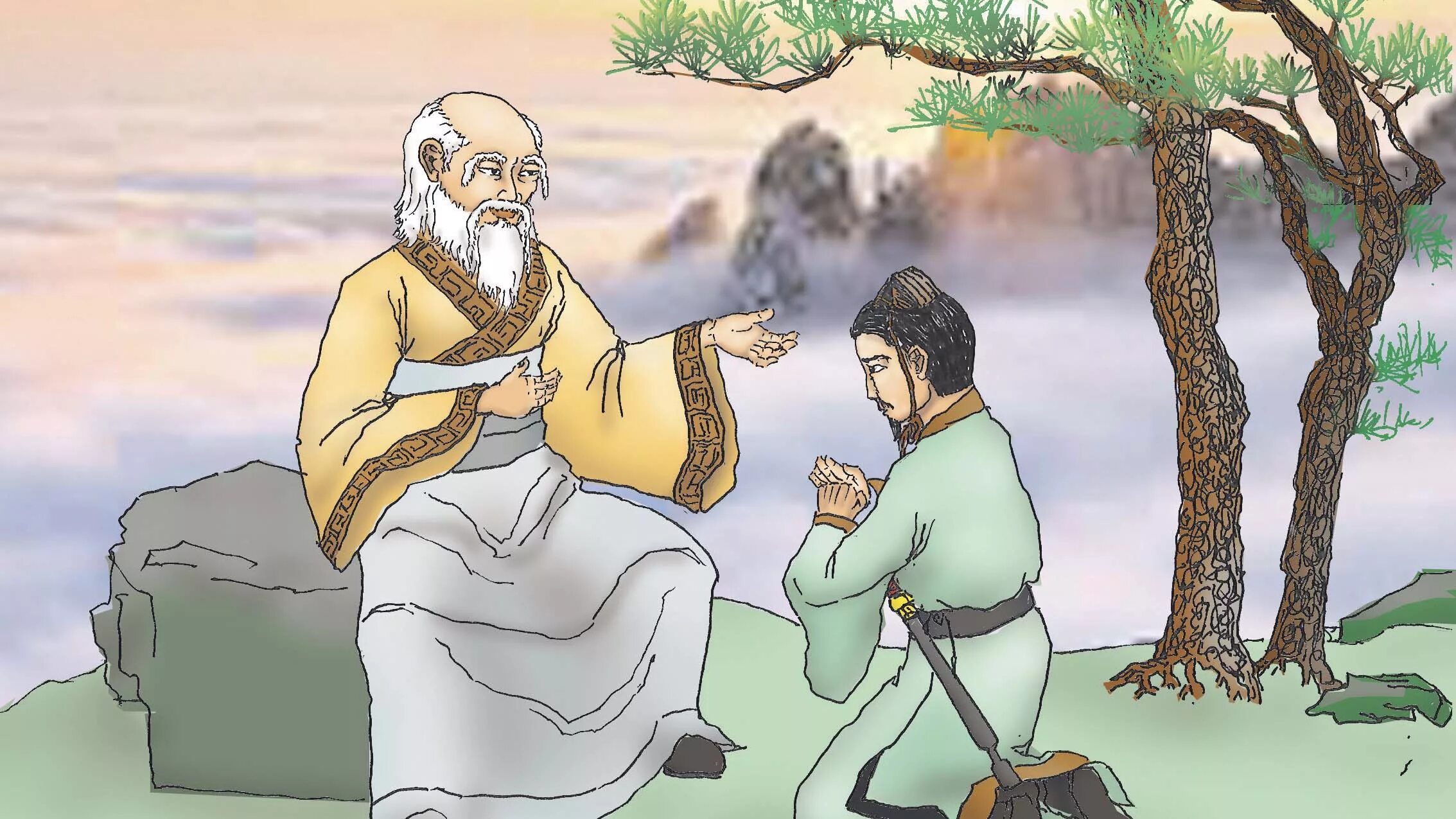 Даосизм Лао Цзы. Древнекитайский философ Лао-Цзы. Даосизм в древнем Китае. Монах даос.