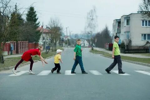 When you cross the street on foot