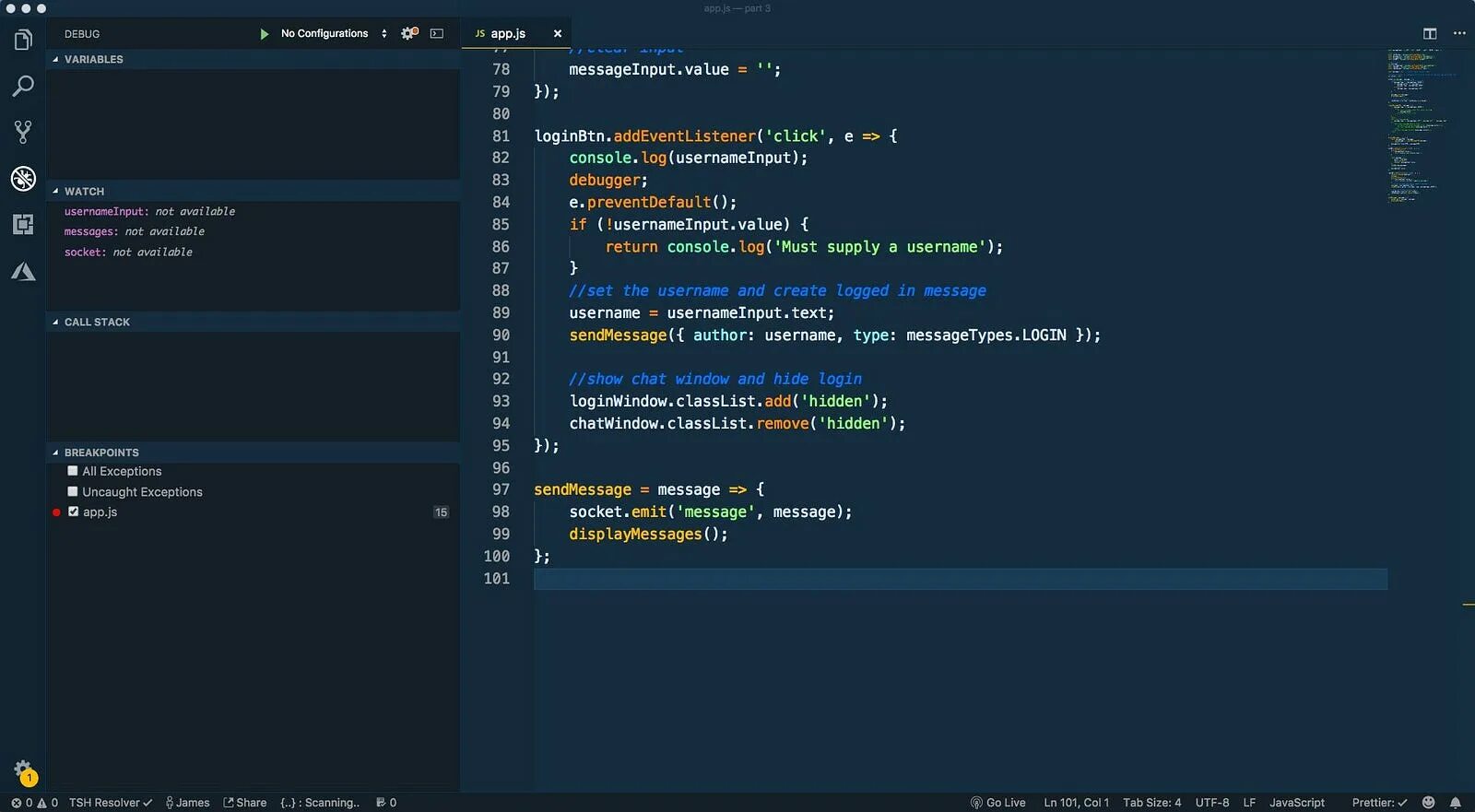 Debug script. Отладка в visual studio code. debugger в chrome. отладка js. script_debug.