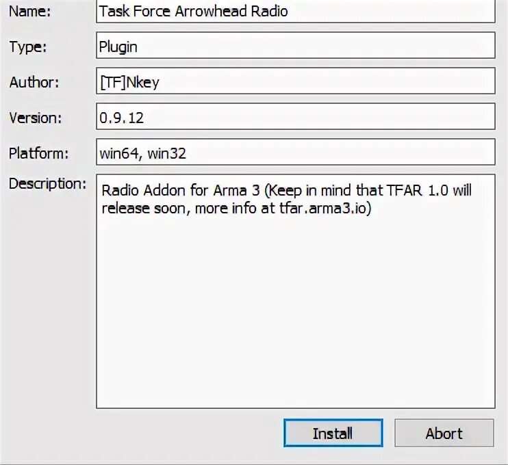Task force radio arma. Task force radio arma