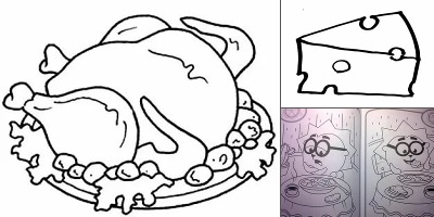 раскраска вредные продукты для детей