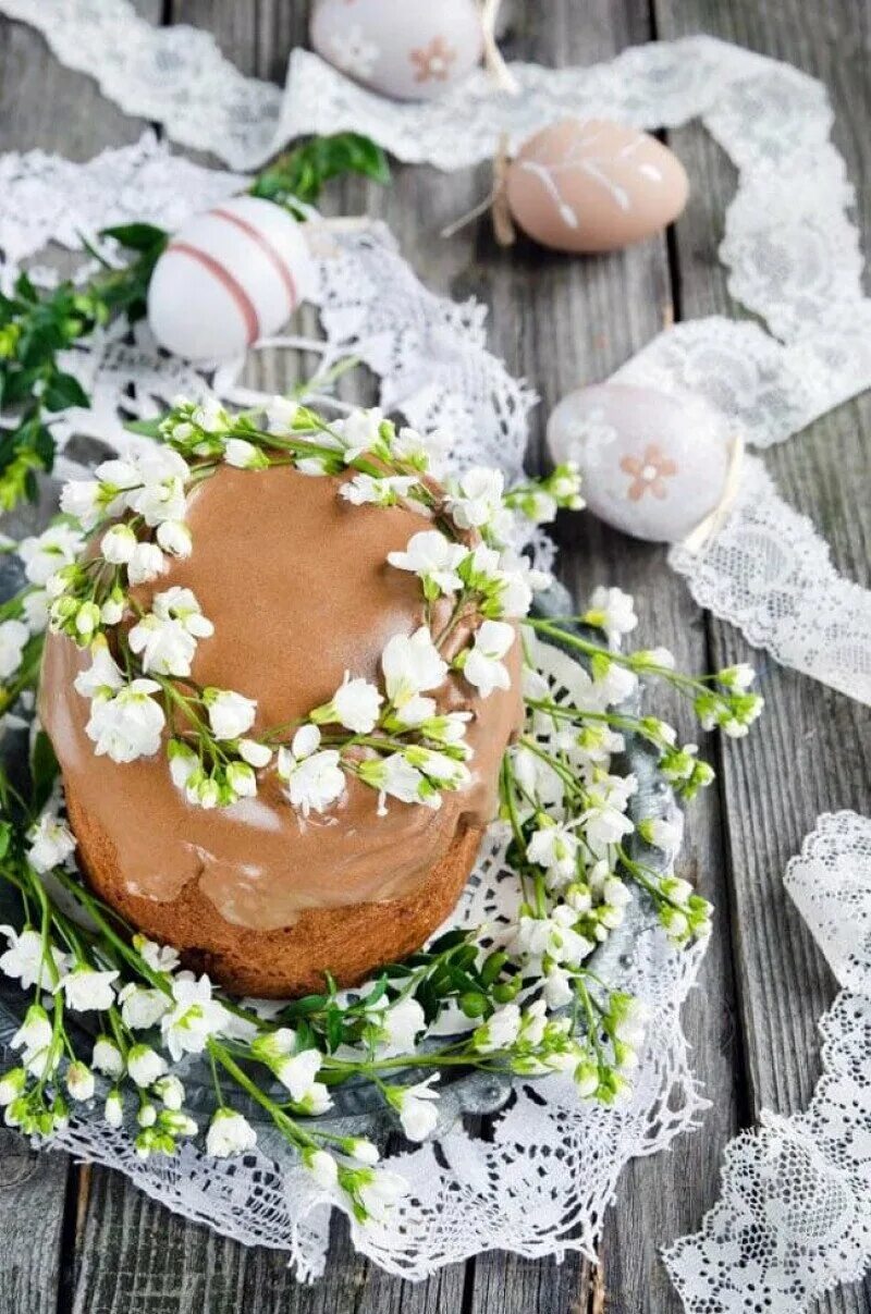 Кулич Easter Cake Пасхальный. Украшение куличей. Стильное украшение куличей. Как украсить пасху фото