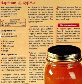 Что можно приготовить из хурмы рецепты