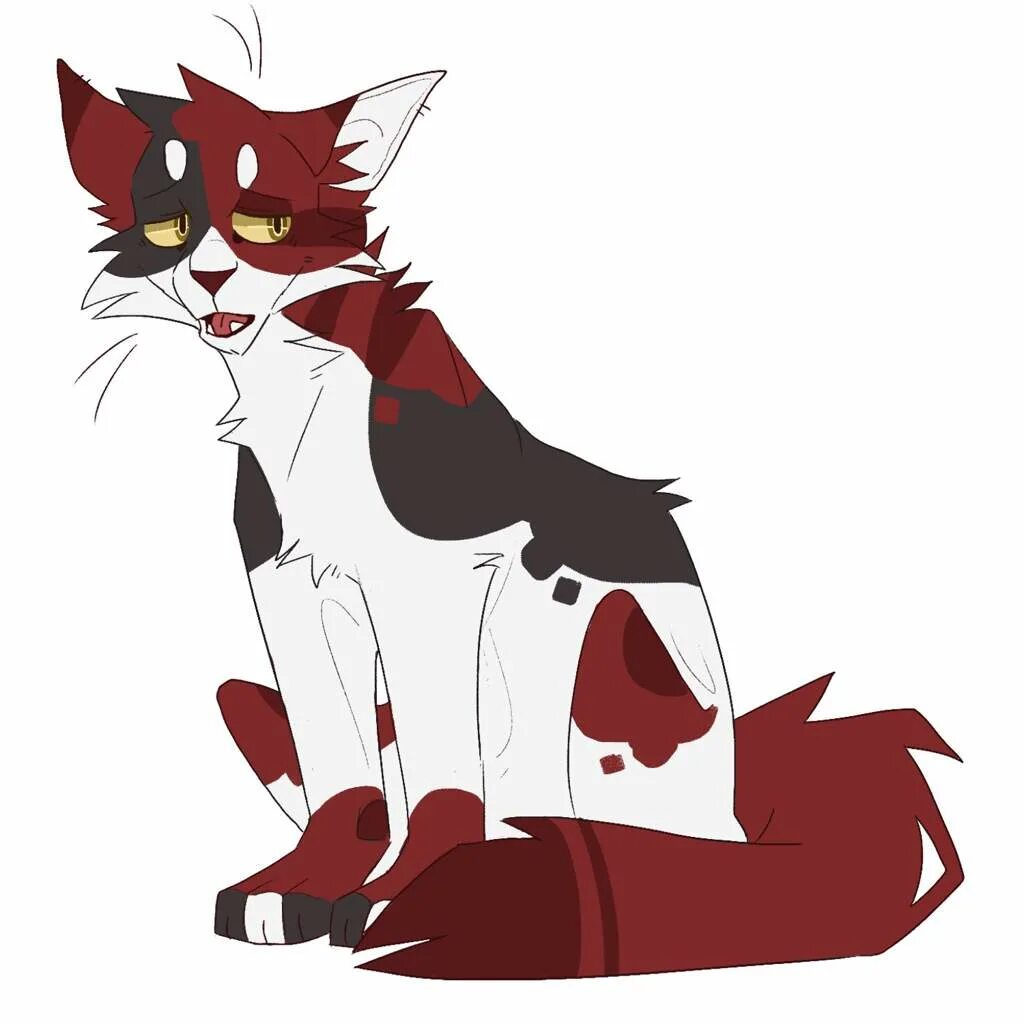 Как выглядит ярохвост из котов воителей Spottedleaf trying to fight off Clawface to save the kits Warrior cats, Warrior