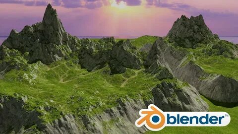 Ландшафт в блендер