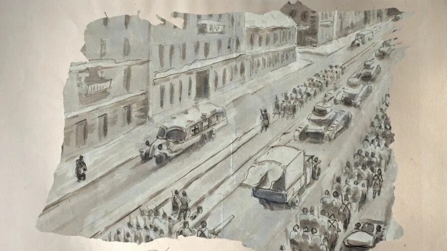 Ленинград рисунок. Блокада Ленинграда архитектура. Улицы блокадного Ленинграда рисунки. Ленинград 1939. Блокадный Петербург рисунок.