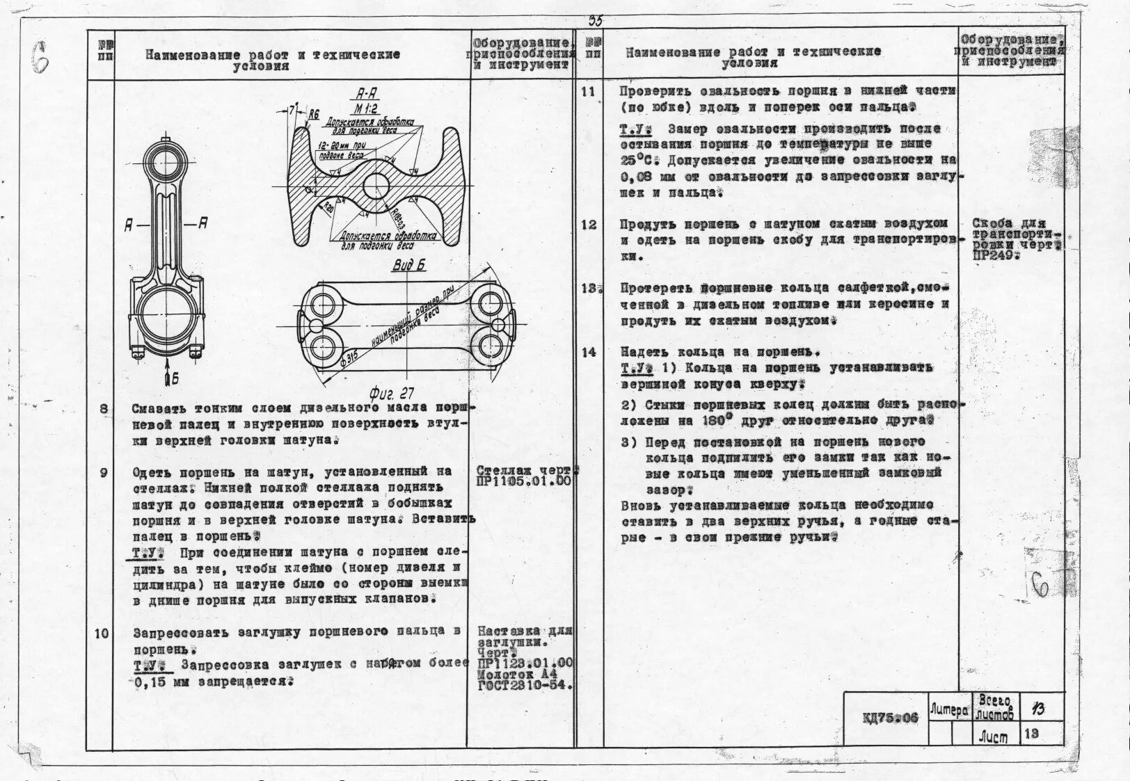 Технологическая карта на шатун двигателя ЯМЗ-238. Технологическая карта ремонт шатуна двигателя ЯМЗ-236.. Технологическая карта ремонта поршневого пальца дизеля д49. Технологическая карта ремонта ГРМ ГАЗ 53.