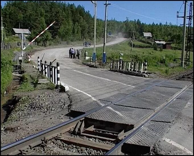 Видео жд переездов