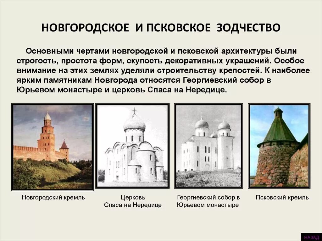 Какие из перечисленных памятников культуры в xii