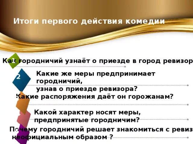 Предложения с приложением из ревизора. Урок по комедии ревизор 1 действие. поступки городничего в комедии ревизор. итоги первого действия ревизора. ревизор документов.