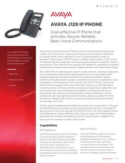 Avaya j129