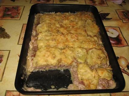 Картошка с мясом слоями рецепт