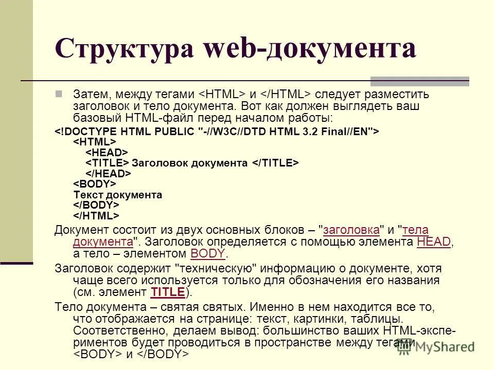 Информация о тегах. История html. Структура веб страницы. Html история создания. Тело документа.