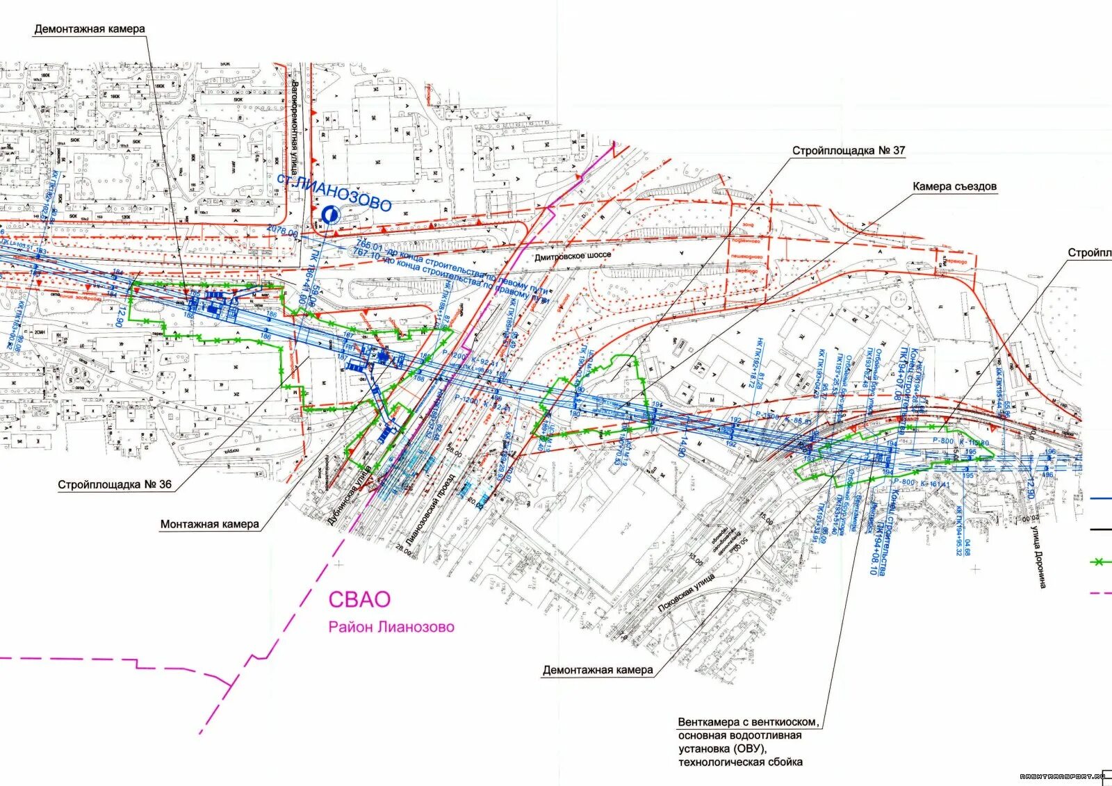 Проект ТПУ Лианозово схема. Проект строительства ТПУ Лианозово. Схема станции Лианозово. План ТПУ Лианозово.