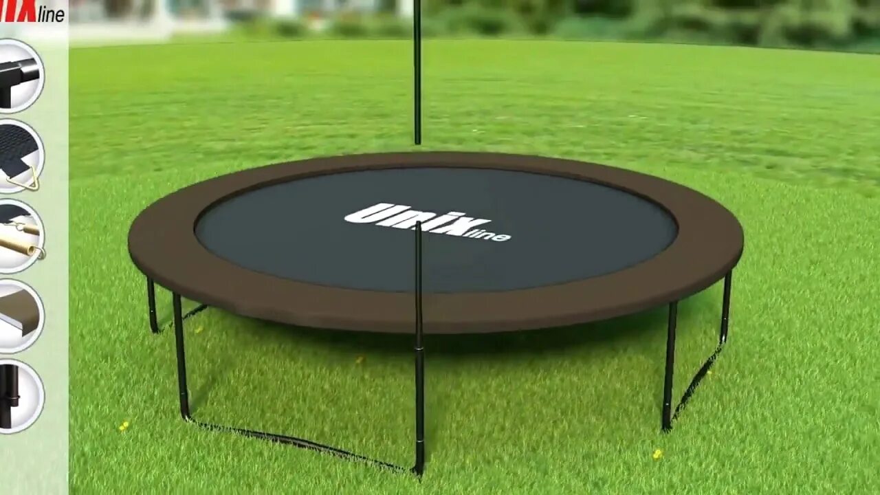 Сборка батута unix line. Батут unix line classic 8 ft (inside). сборка батута с сеткой. батут unix line simple 6 ft color (inside).