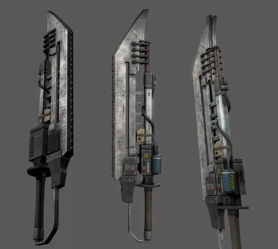 Cyberpunk weapons mods. Раскладной меч Sci Fi.