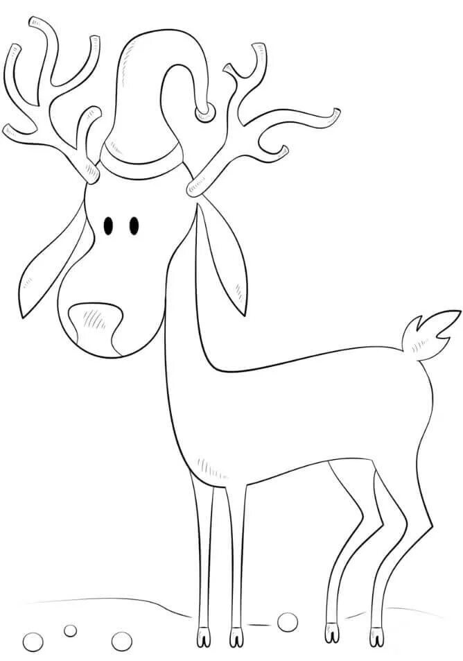 Рисунок оленя на новый год. Олень раскраска для детей. Раскраска олень новогодний. Олень для срисовки. Новогодний олень рисунок для срисовки.