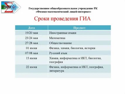 Расписание фмл