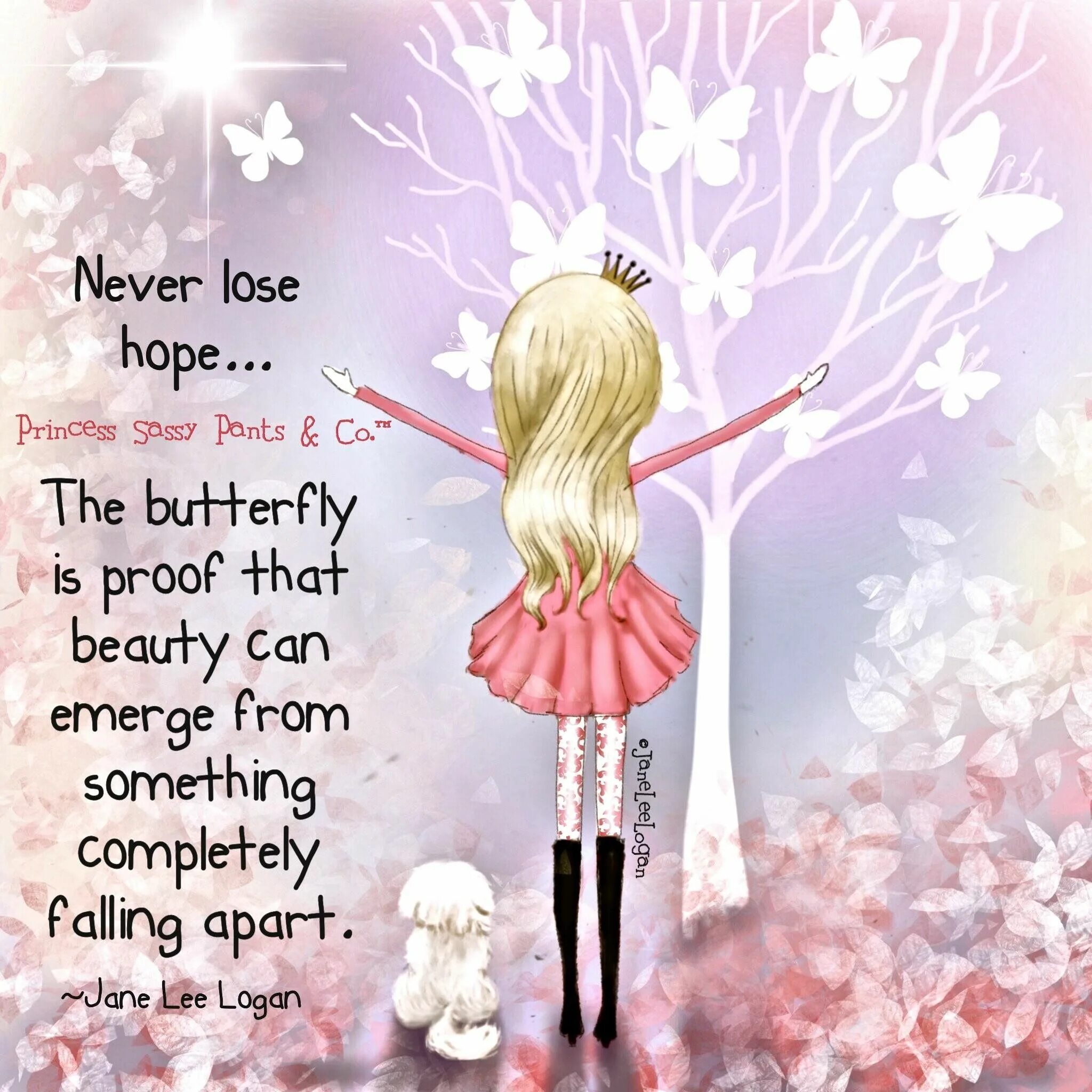 Never lose hope. Princesses never lose!. Never losing hope.
