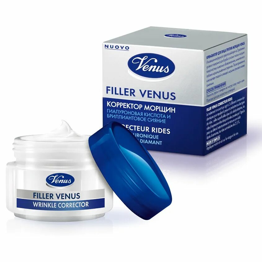 Крем для лица Venus Filler. Крем филлер Венус для лица. Крем для лица с гиалуроновой кислотой. Венус крем для лица антивозрастной. Крем против морщин с гиалуроновой кислотой