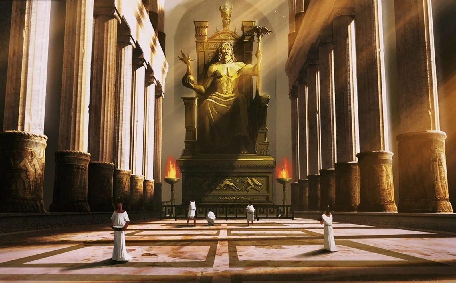 Памятник зевсу
