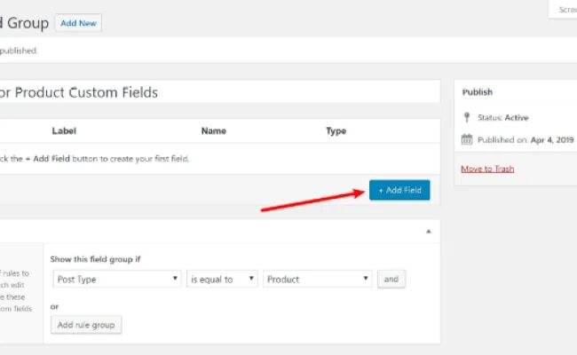Order field. Custom field.
