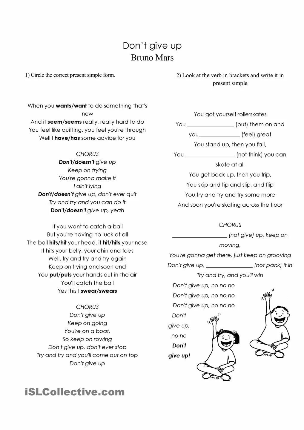 Don t give up bruno mars. Bruno mars worksheet. sesame street: bruno mars: don&#039;t give up текст песни. don&#039;t give up bruno mars с переводом.