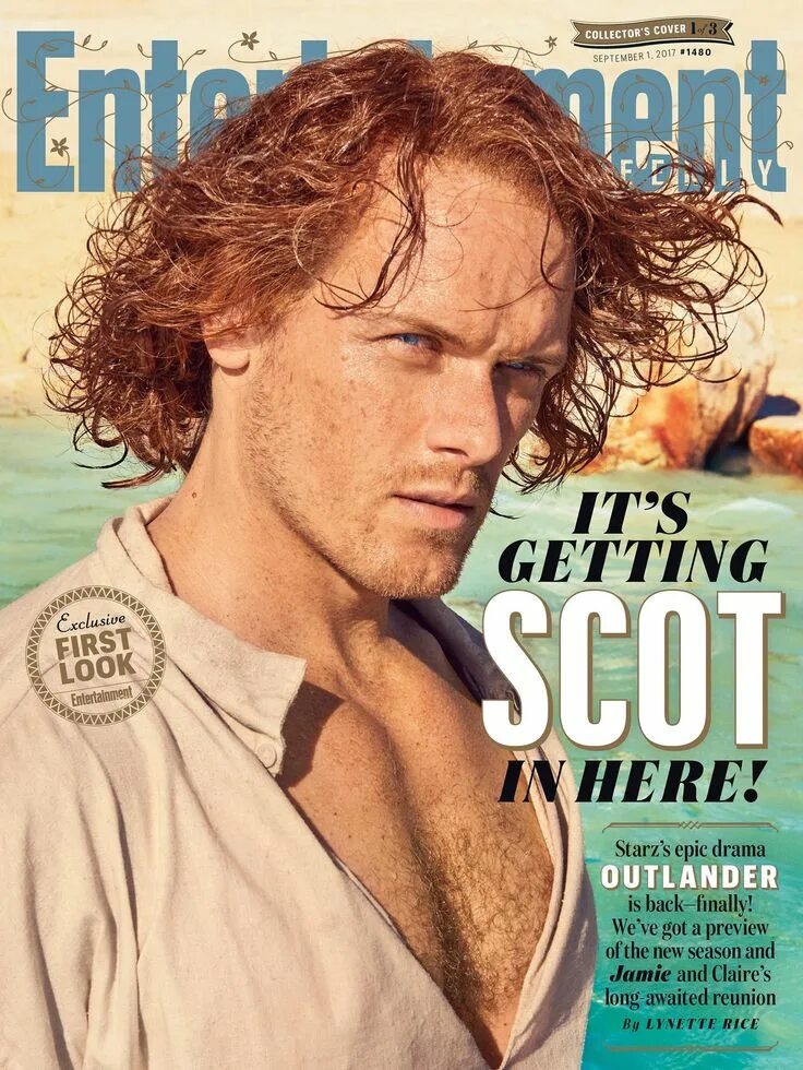 Finally back. Entertainment Weekly Outlander. Sam Roland актёр. Entertainment Weekly 2017.