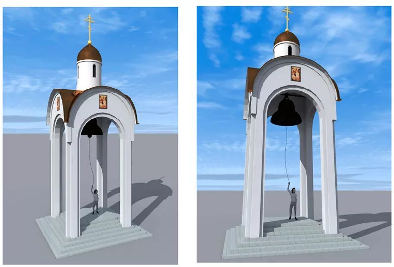Часовня звонница проекты. Часовня с колокольней. Эскизный проект часовни. Памятник ставят православным