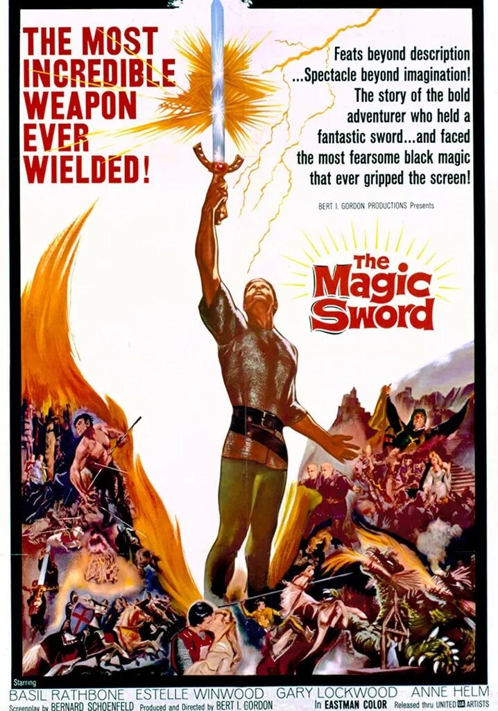 The magic sword. Хельм, Энн Волшебный меч 1962. Magician Swords. Warriors of Virtue 1997 poster.