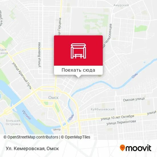 Кемеровская омск на карте