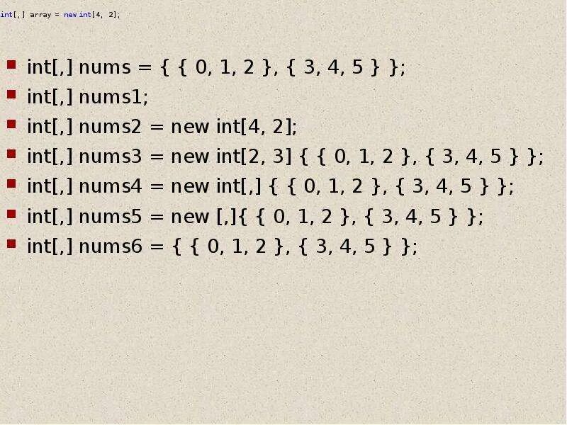 Int 11 int 3. INT A = 5 % 2. Массив c#. INT num. INT num c++.