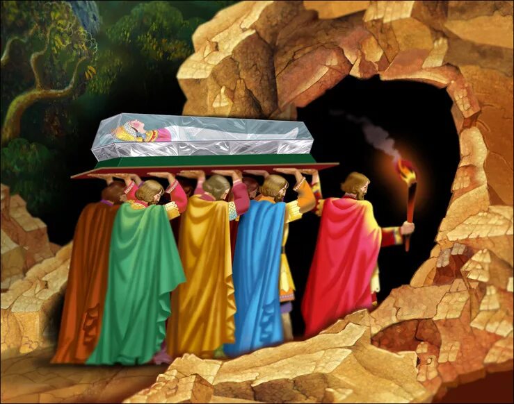 Сказка о мертвой царевне царевна в гробу. Сказка о мертвой царевне и 7 богатырях хрустальный гроб. Царевна в гробу. Царевна в гробу. Сказка о мёртвой царевне и семи богатырях царевна в гробу.