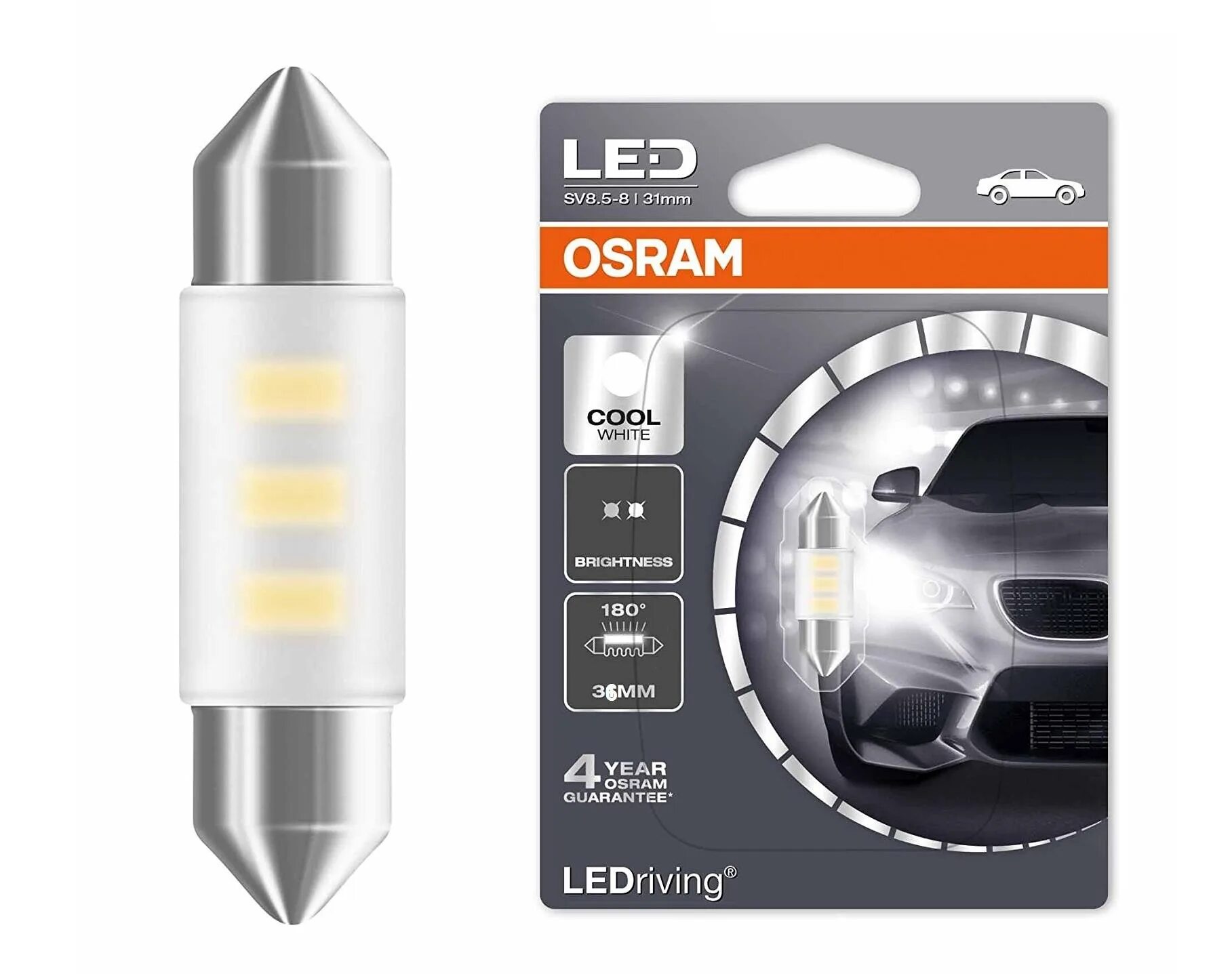 Osram 6000k. C5w osram. osram лампа светодиодная. лампа светодиодная c5w sv8.5 24-smd 31mm white. 92102b osram.