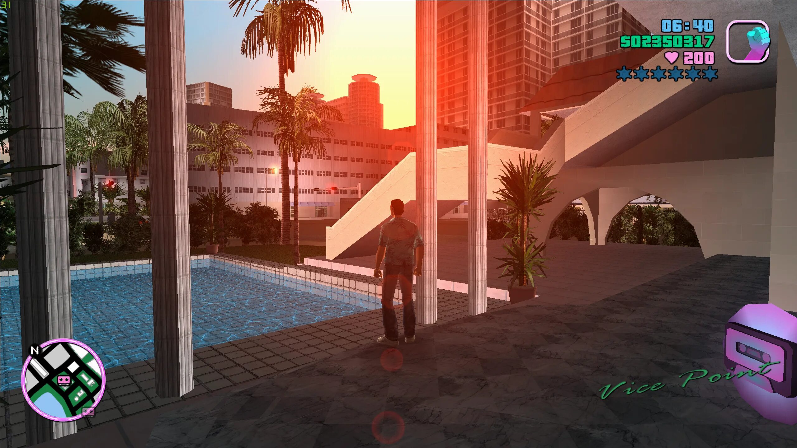 Гта вайс сити моды на графику. Дом с бассейном GTA vice City. Небоскреб GTA vice City. GTA vice City el Swanko casa. ГТА Вайс Сити бассейн.