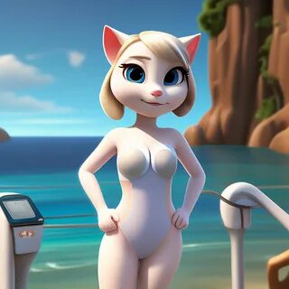 "My talking angela in a white ." - image created in Shedevrum.