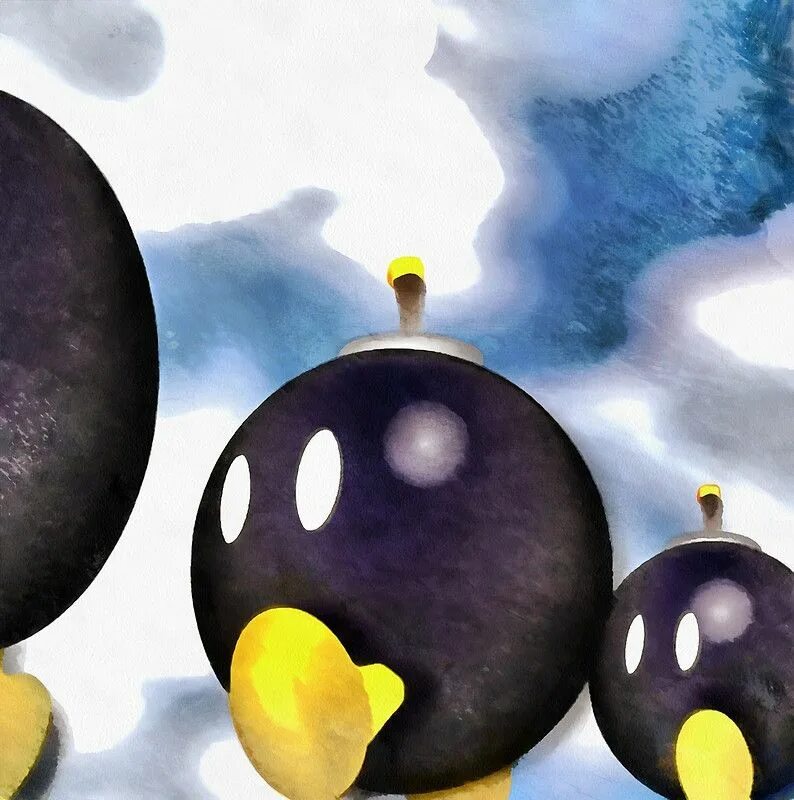Bob omb. Боб омб арт. bob-omb marion.