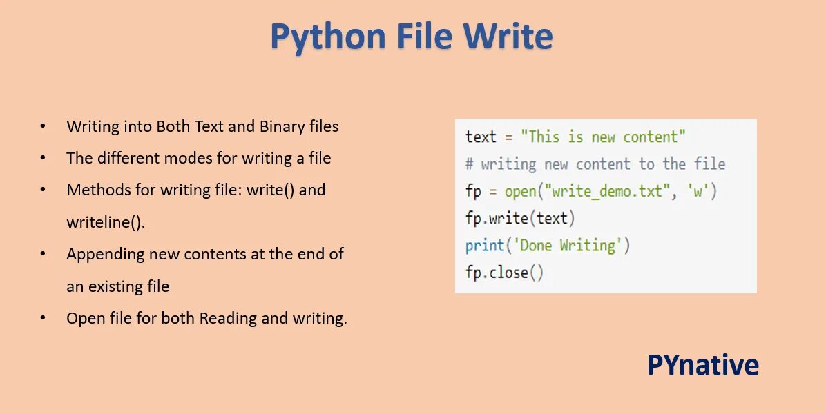 Python open file. Write python.