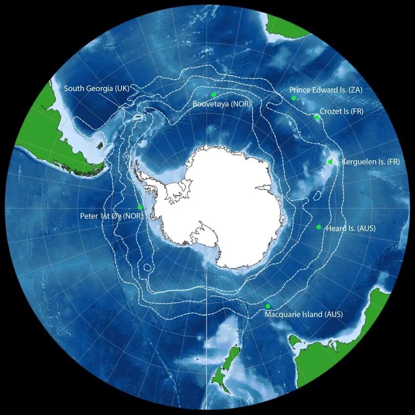 Южный океан пояса. Южный океан. Southern Ocean на карте. Южный океан на карте.