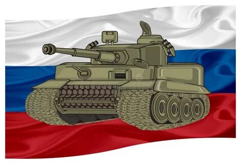Танк с флагом ес