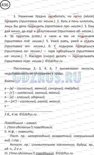 Русский язык пятый класс упражнение 436