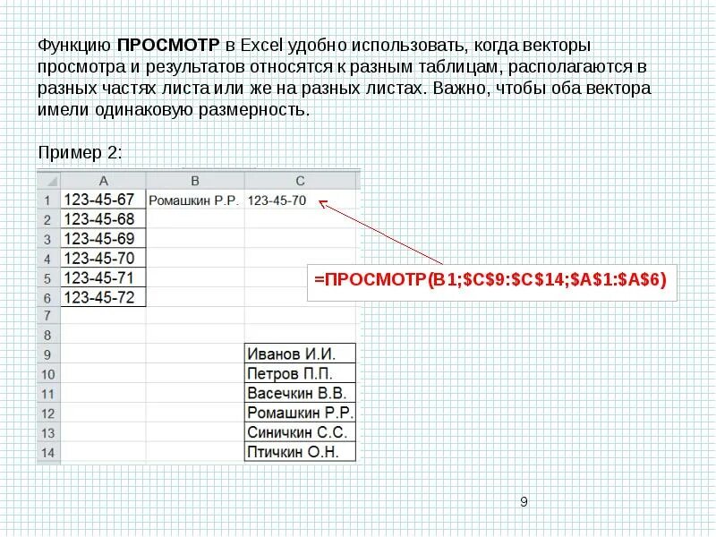 Функция просмотр x