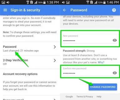 Your device password