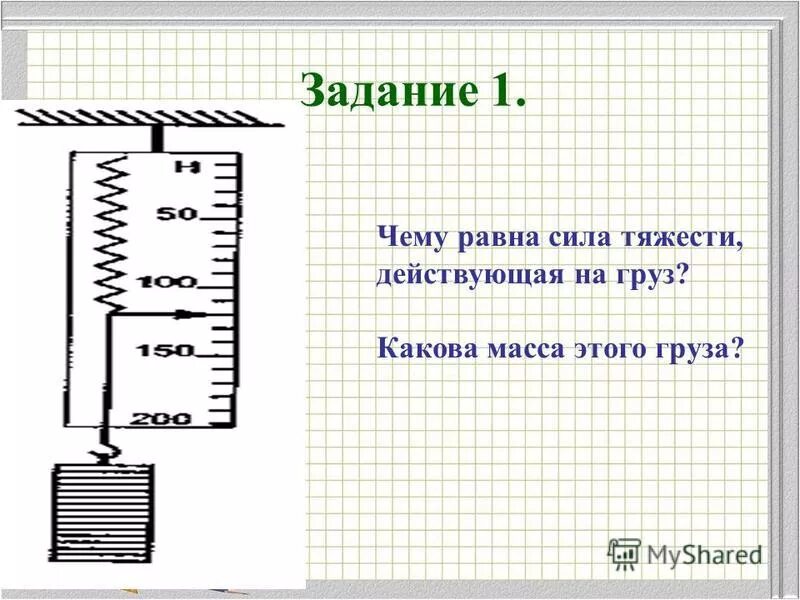 Определите с какой силой палка. Чему равна сила тяжести действующая на груз. Чему равнасила тяжжести. Чему равно сила тчжести. Чему равна сила тяжестт.