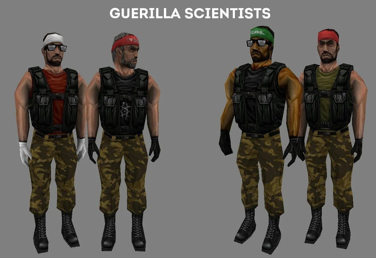 Half life skin. КС 1.6 Guerilla. Half Life 1 Scientist. Скины для half Life 1. Халф лайф КС 1.6.