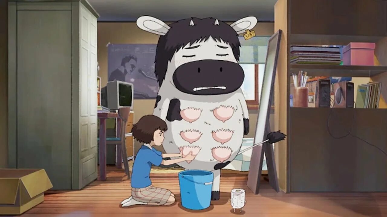 Мальчики коровки. Корова тян.