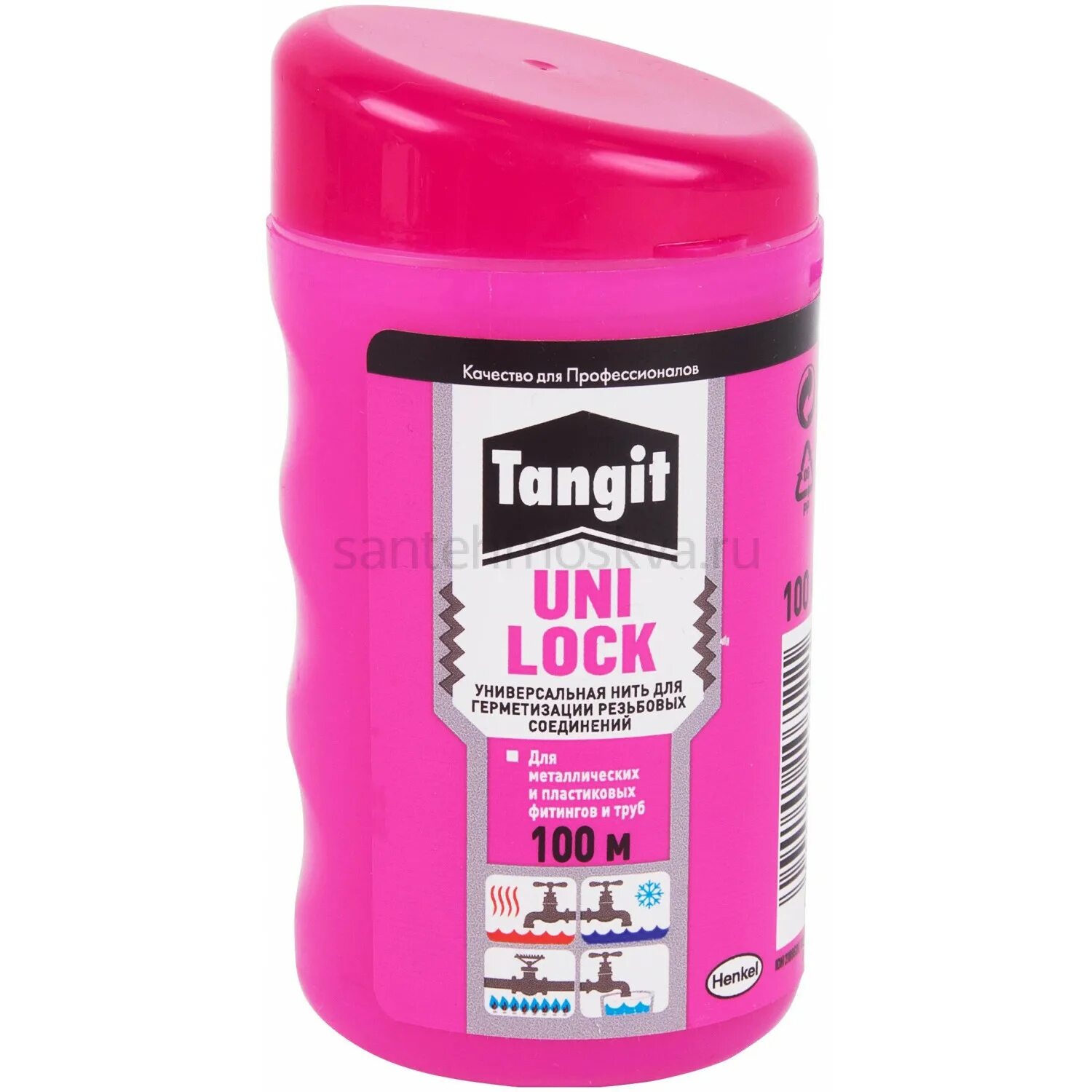Нить тангит унилок. Универсальная нить tangit uni lock (100м. tangit uni-lock 100м. уплотнительная нить tangit uni lock, 100 м. нить для герметизации резьбы &quot;tangit уни-лок&quot;(100м) 2169520.