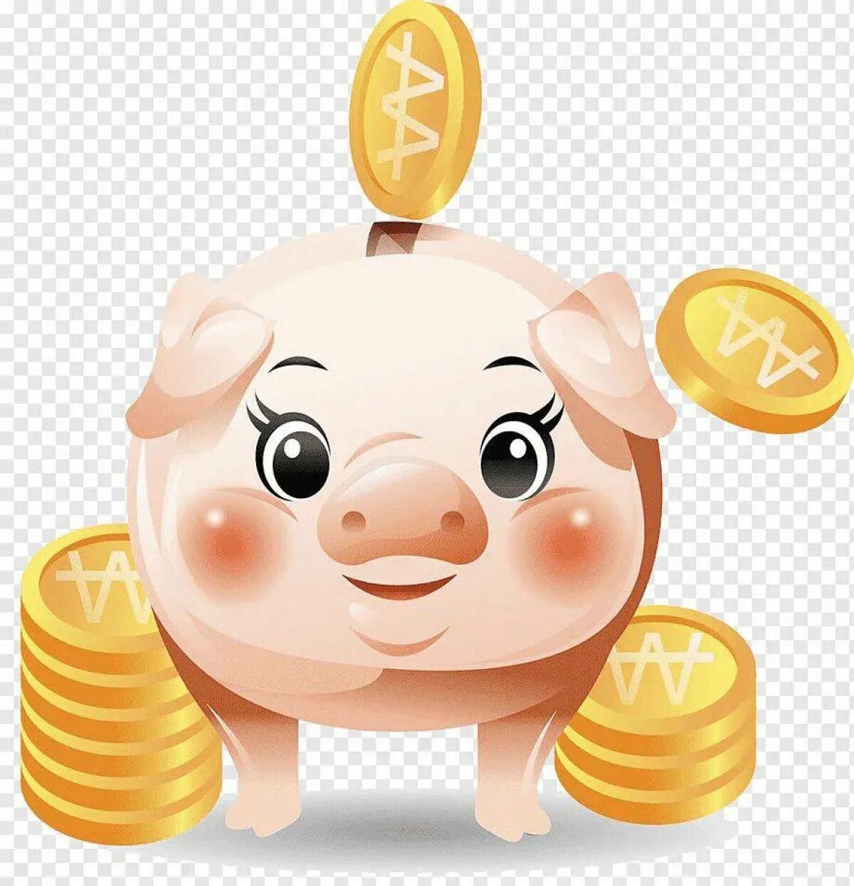 Я коплю свинка. Свинья-копилка. Монета со свиньей. Хрюшка с деньгами. Монета с поросенком.