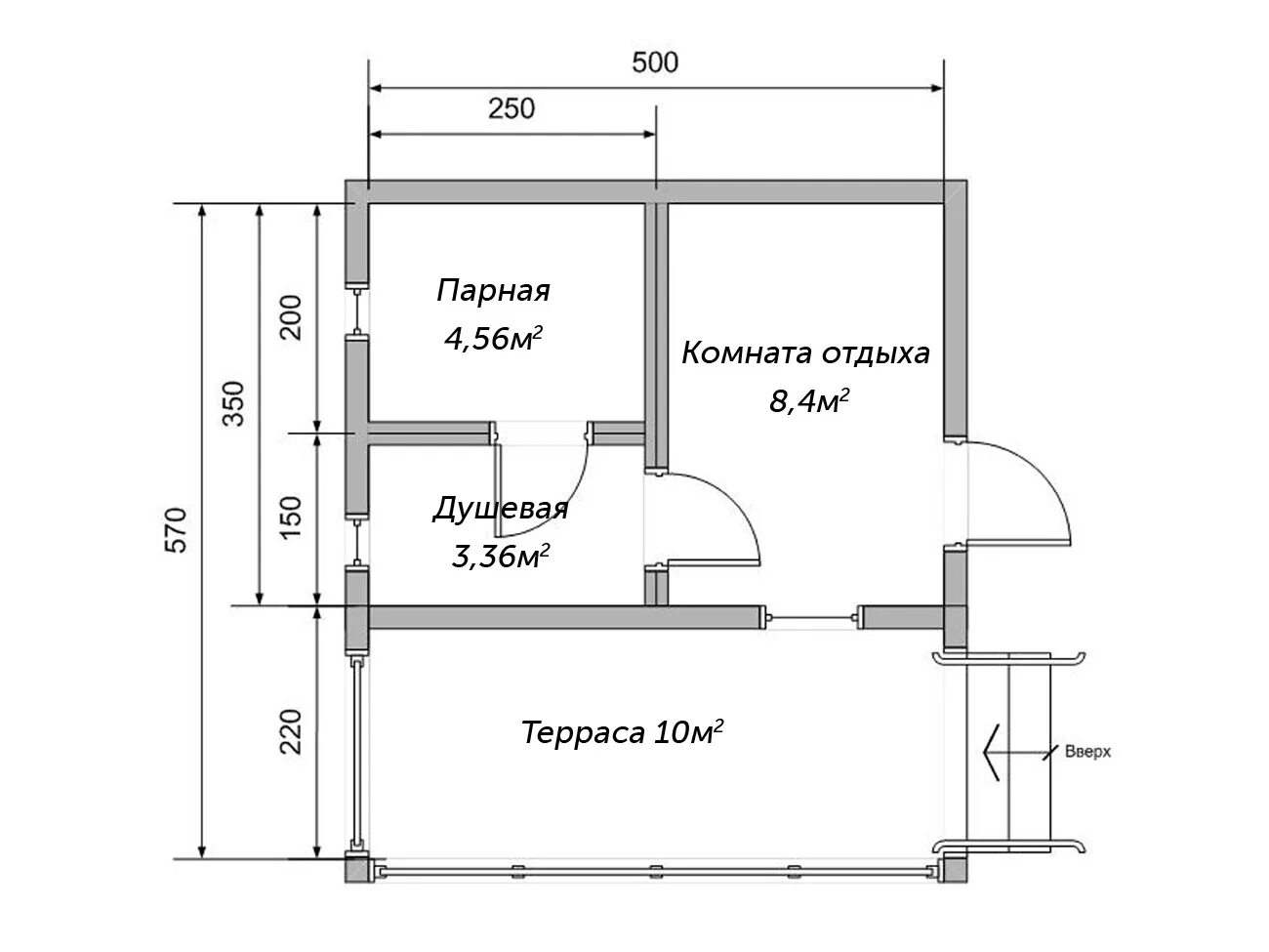 Проект бани 5х5 из пеноблоков с туалетом Баня из блоков 3х4
