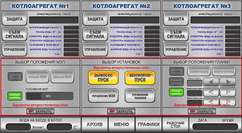 Управление интерфейсом пользователя